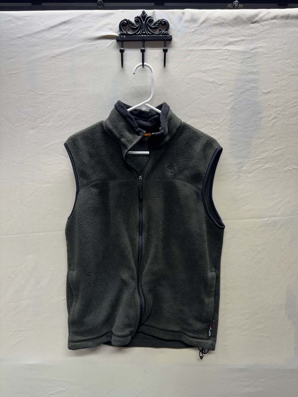 Timberland Polartec Fleece Vest Size M Green Full Zip Outdoor